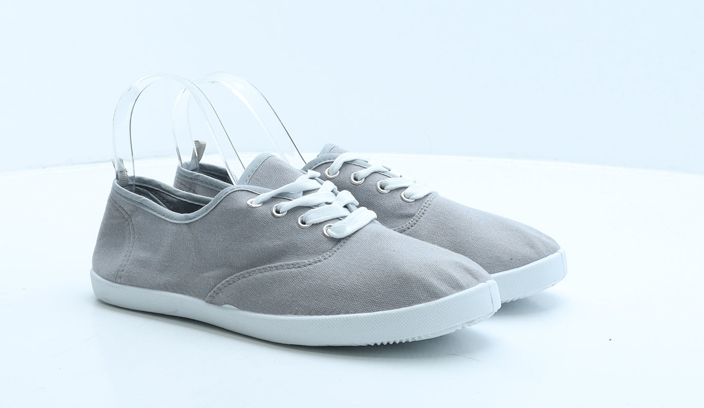 Primark Womens Grey Fabric Trainer UK 6 39