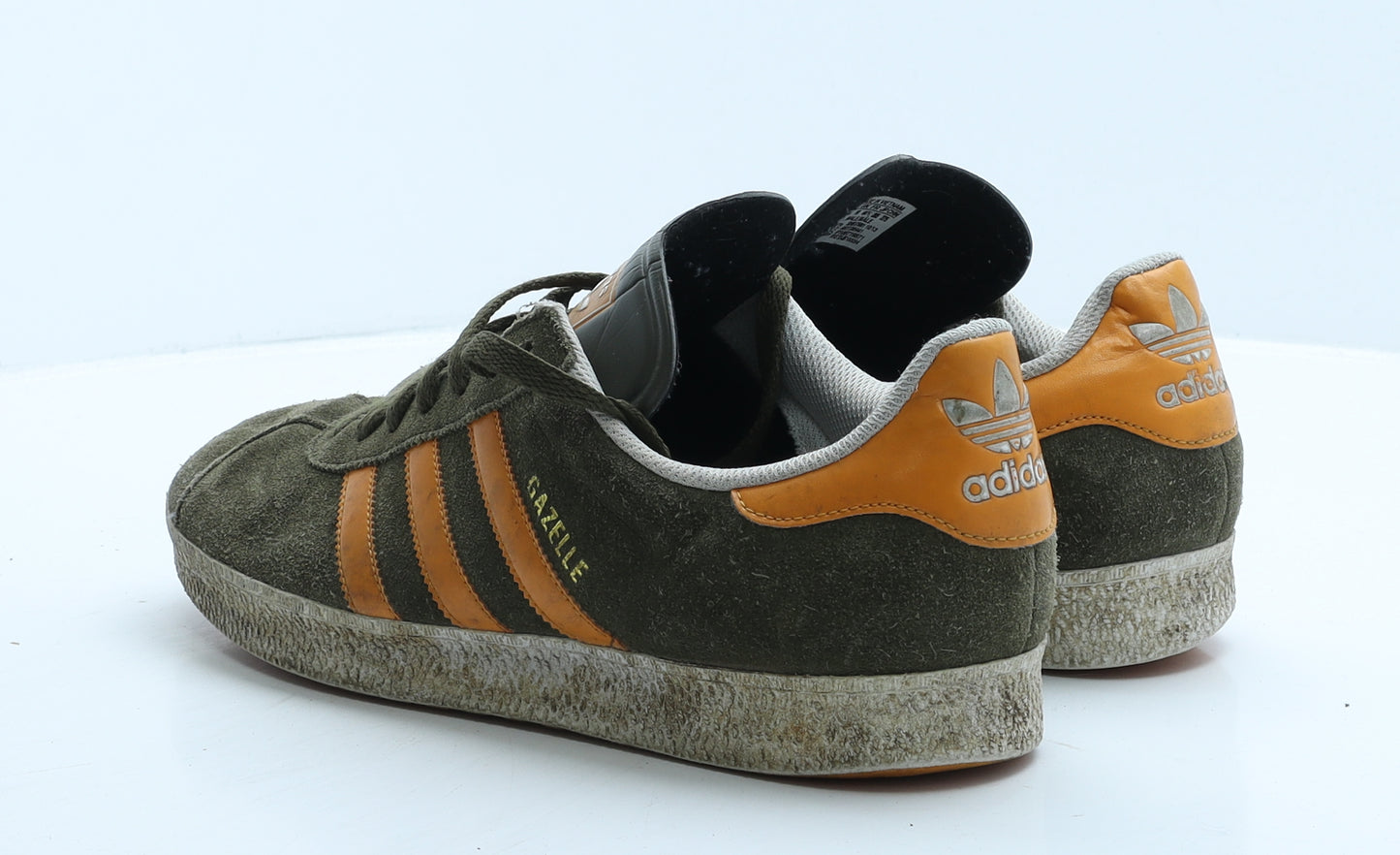 adidas Mens Green Colourblock Suede Trainer UK 10 44.5