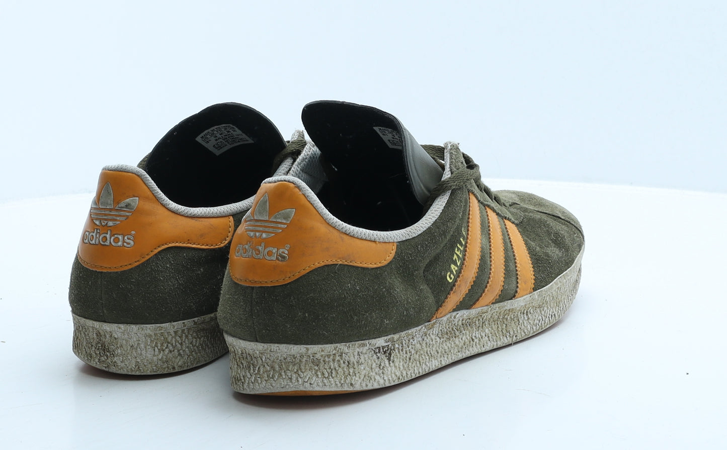 adidas Mens Green Colourblock Suede Trainer UK 10 44.5
