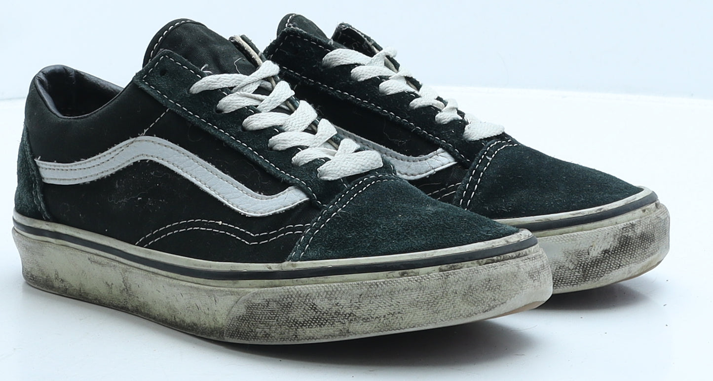 VANS Womens Black Suede Trainer UK 4 36.5