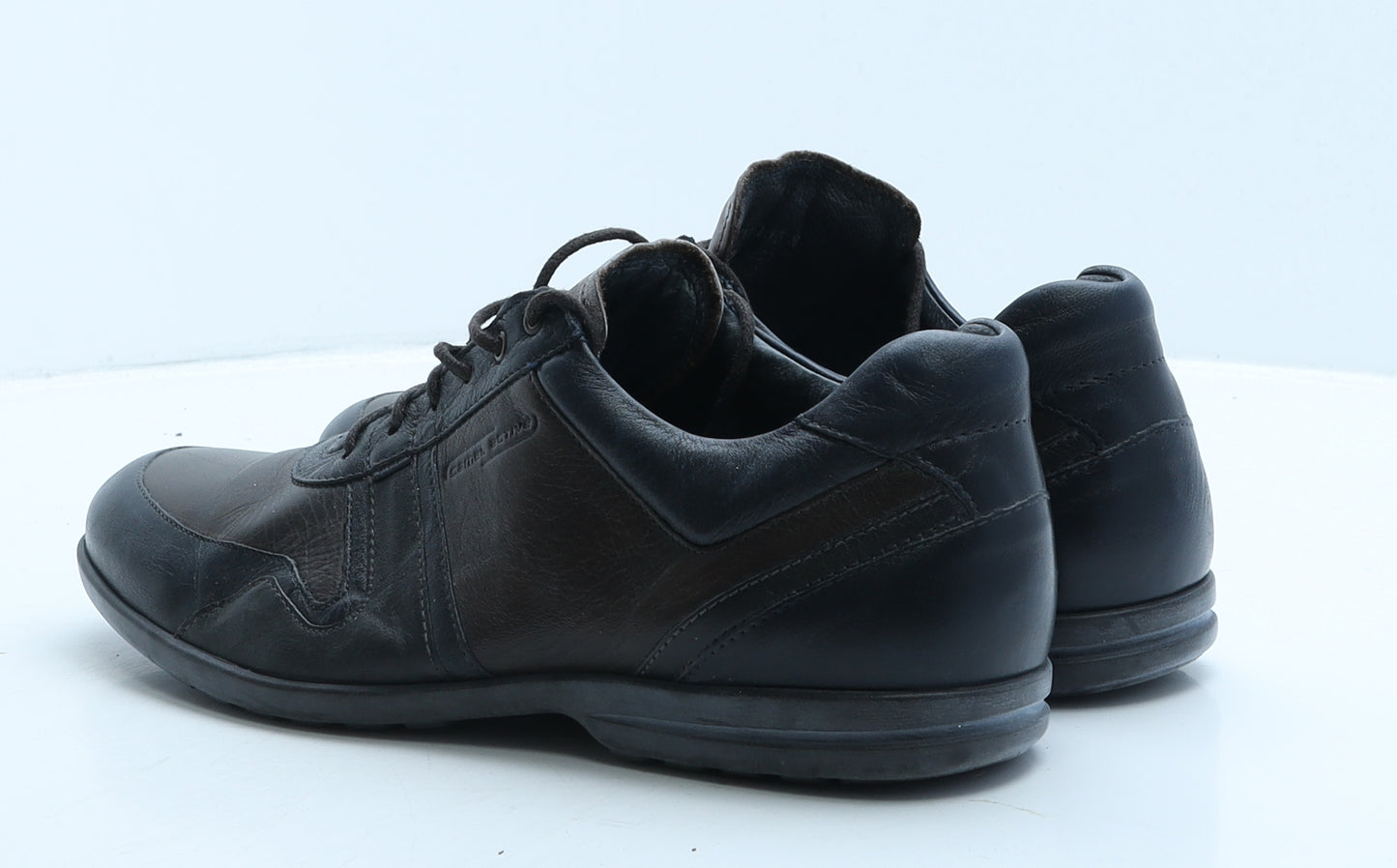 Camel Active Mens Brown Colourblock Leather Trainer Casual UK 8