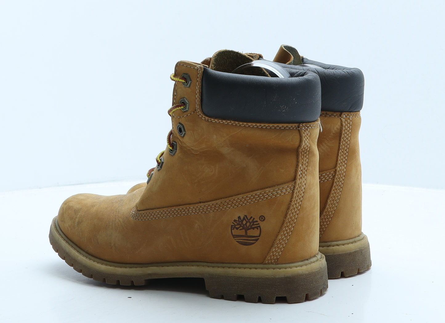 Timberland Womens Brown Leather Combat Boot UK 6 39