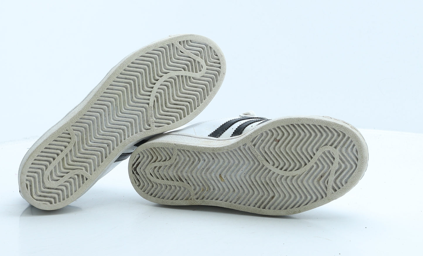 adidas Womens White Striped Leather Trainer UK 5 38
