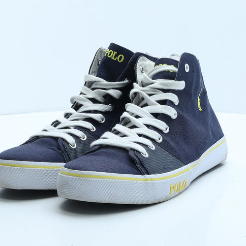 Polo Ralph Lauren Mens Blue Colourblock Fabric Trainer UK 9 43