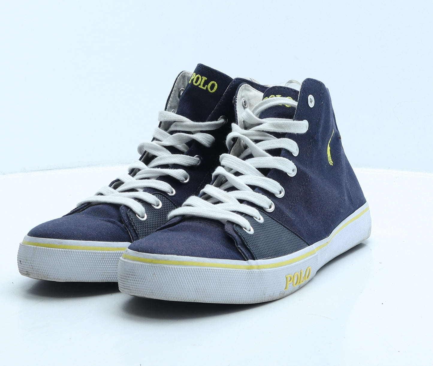 Polo Ralph Lauren Mens Blue Colourblock Fabric Trainer UK 9 43