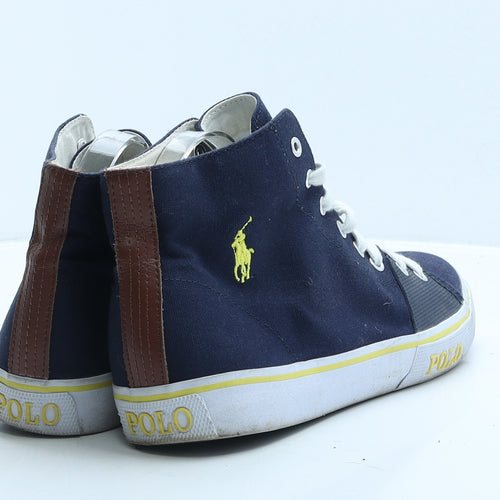 Polo Ralph Lauren Mens Blue Colourblock Fabric Trainer UK 9 43