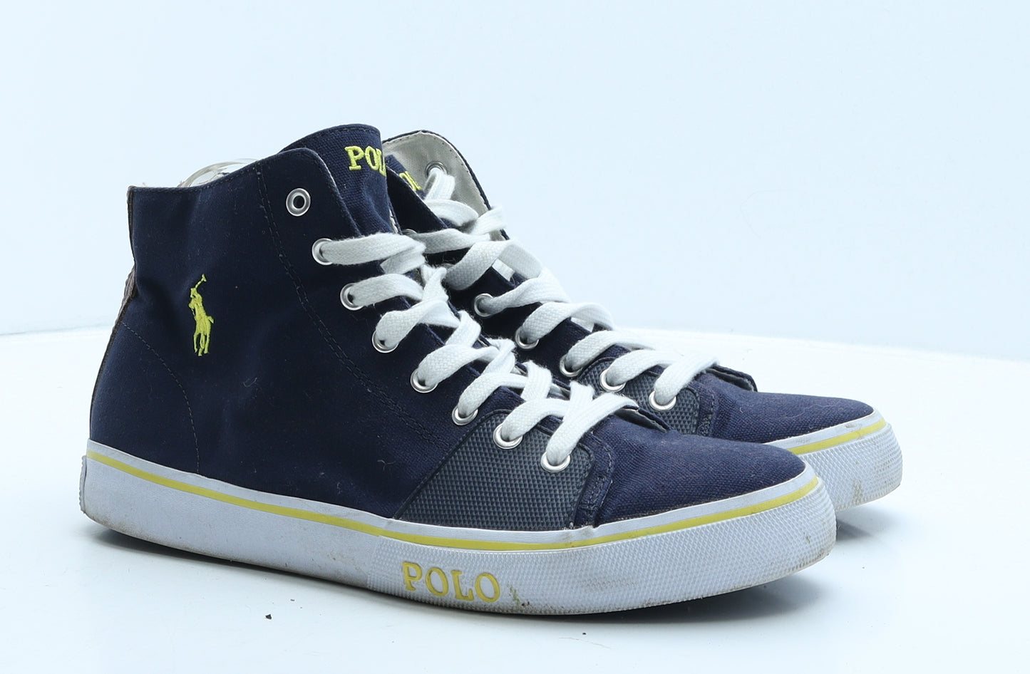Polo Ralph Lauren Mens Blue Colourblock Fabric Trainer UK 9 43