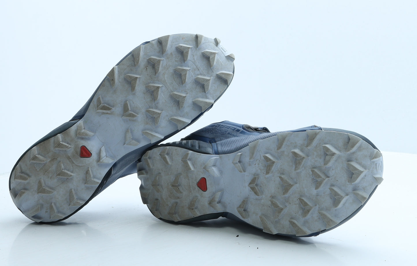 Salomon Mens Blue Colourblock Leather Slip On Sandal UK 11.5 46.5