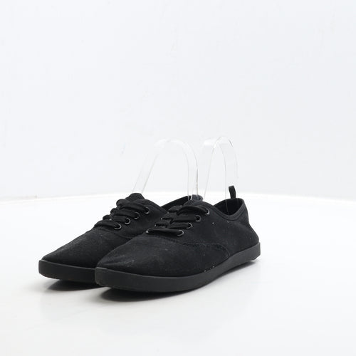 Primark Womens Black Fabric Trainer UK 3 36