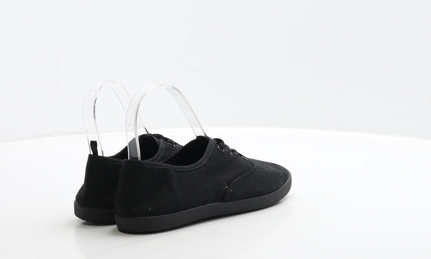Primark Womens Black Fabric Trainer UK 3 36