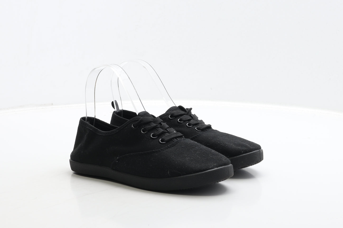 Primark Womens Black Fabric Trainer UK 3 36