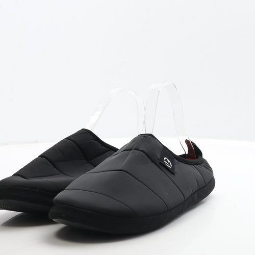 Wolfa Mens Black Polyester Slip On Slipper UK 9 43
