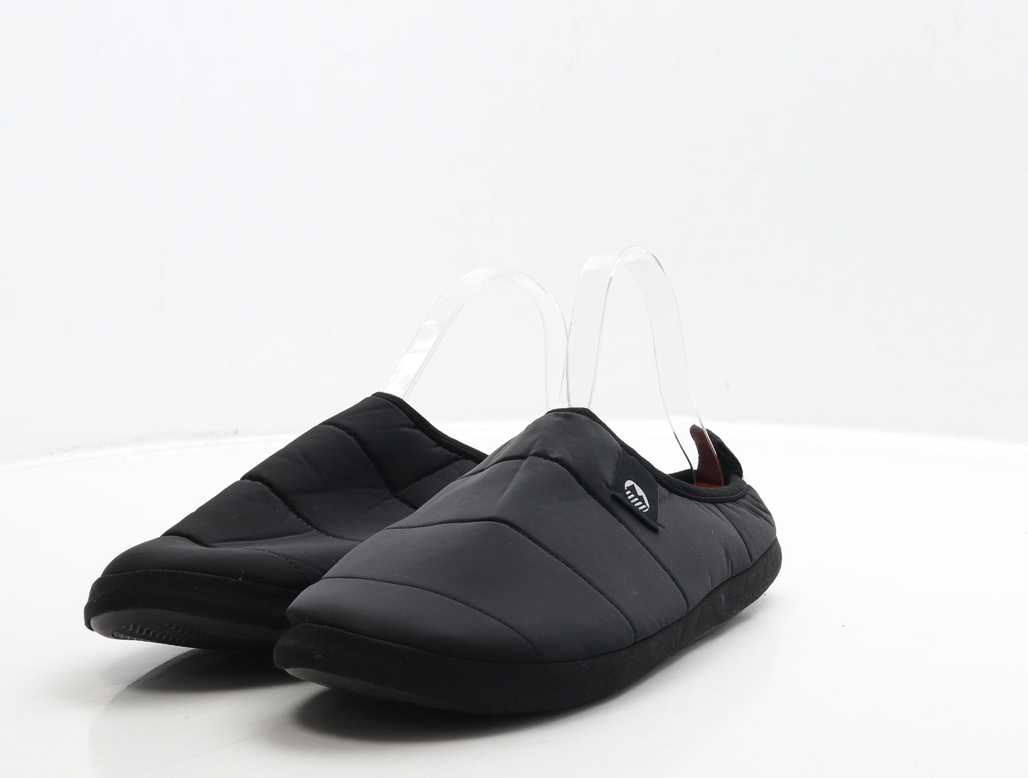Wolfa Mens Black Polyester Slip On Slipper UK 9 43