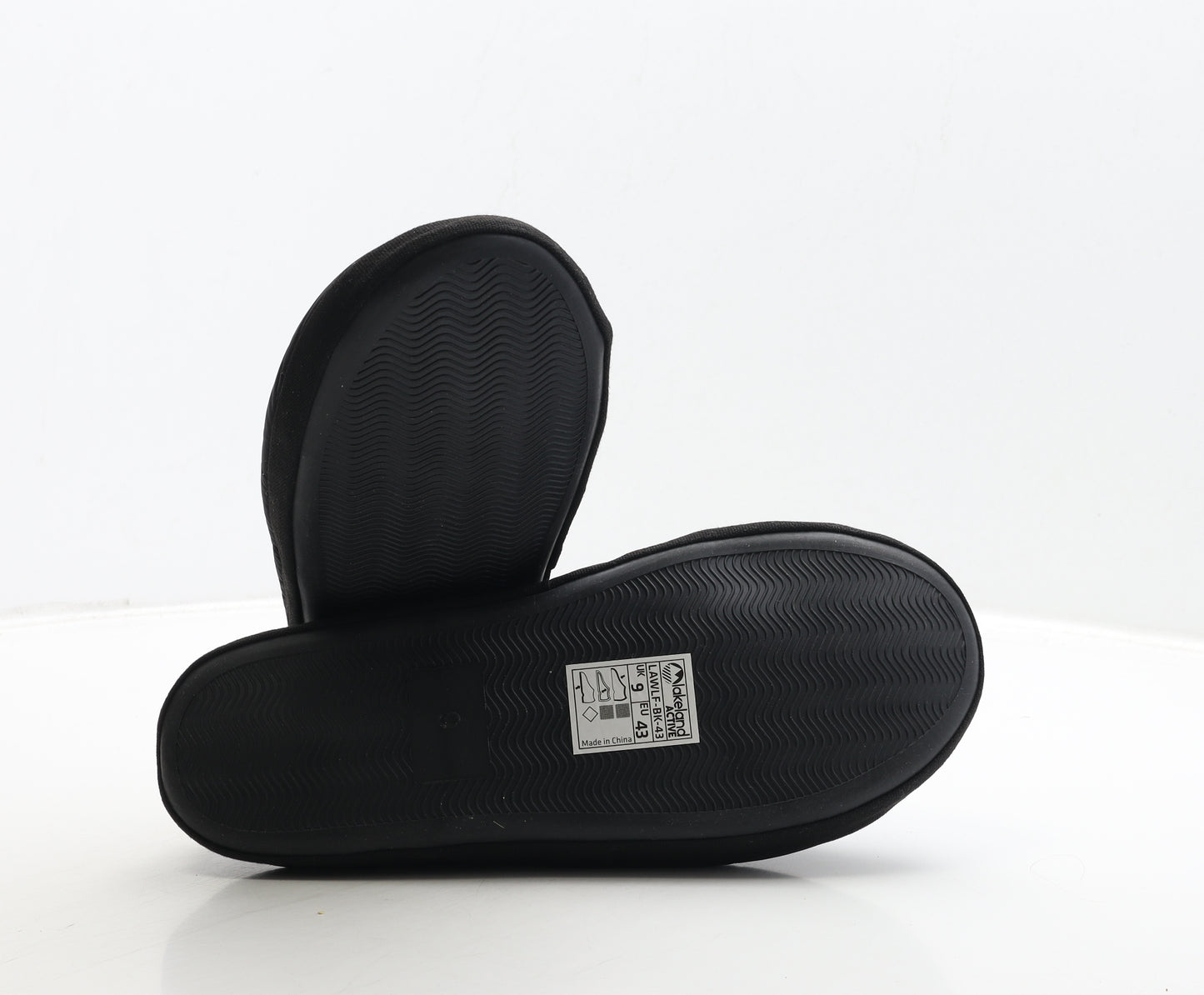Wolfa Mens Black Polyester Slip On Slipper UK 9 43