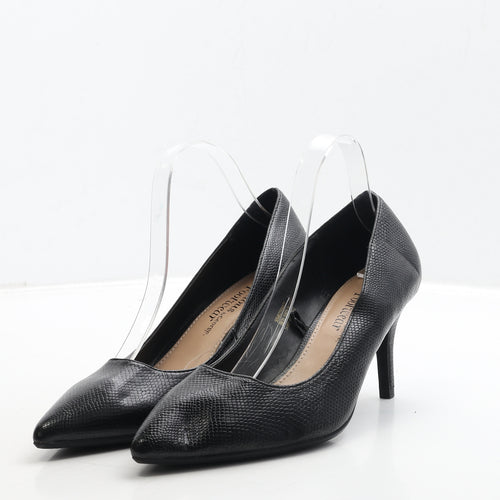 George Womens Beige Geometric Leather Court Heel UK 6 39