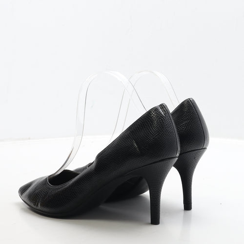 George Womens Beige Geometric Leather Court Heel UK 6 39