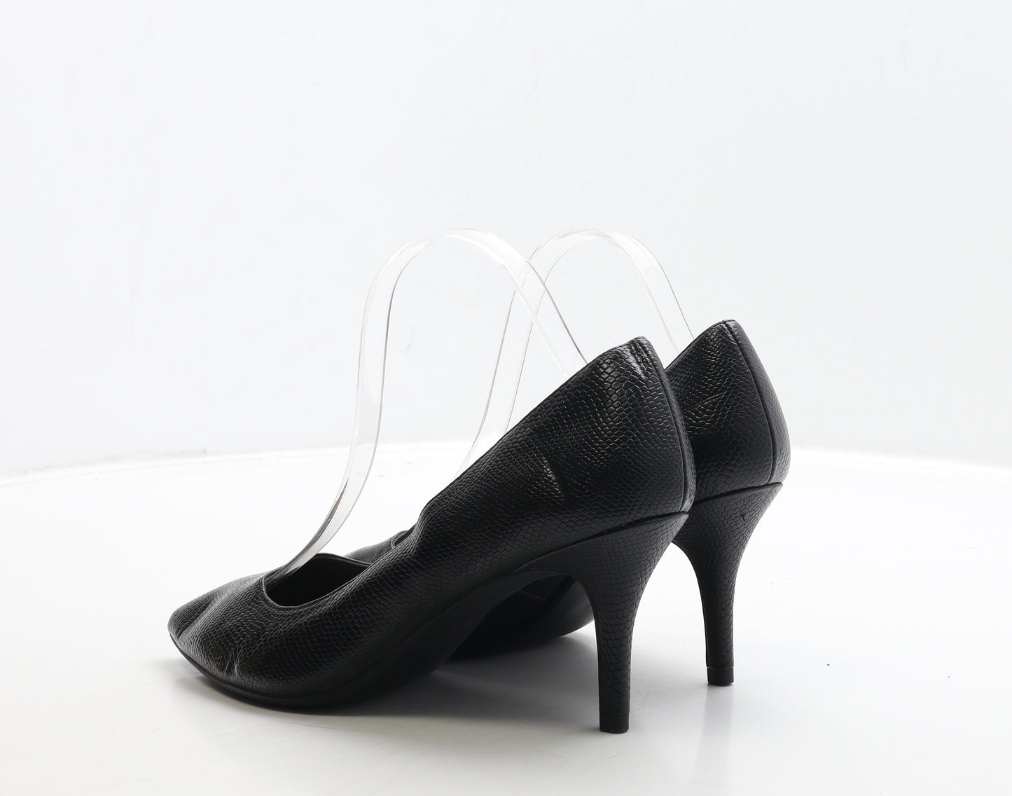 George Womens Beige Geometric Leather Court Heel UK 6 39