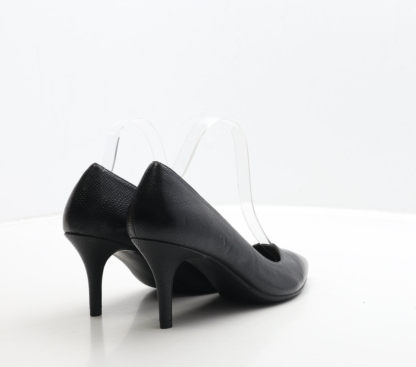 George Womens Beige Geometric Leather Court Heel UK 6 39