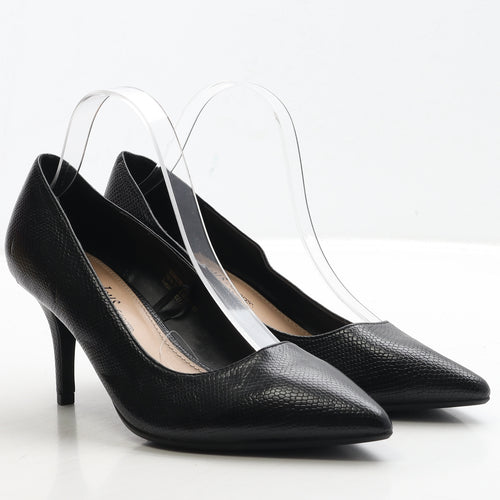 George Womens Beige Geometric Leather Court Heel UK 6 39