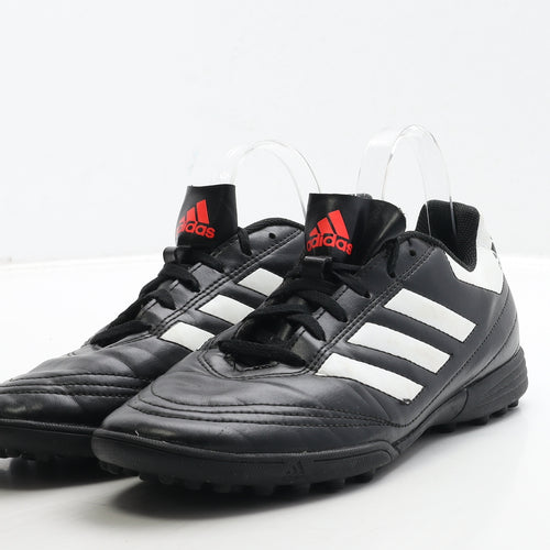 adidas Mens Black Striped Polyester Trainer UK 7.5 41.5 - Astroturf Boots