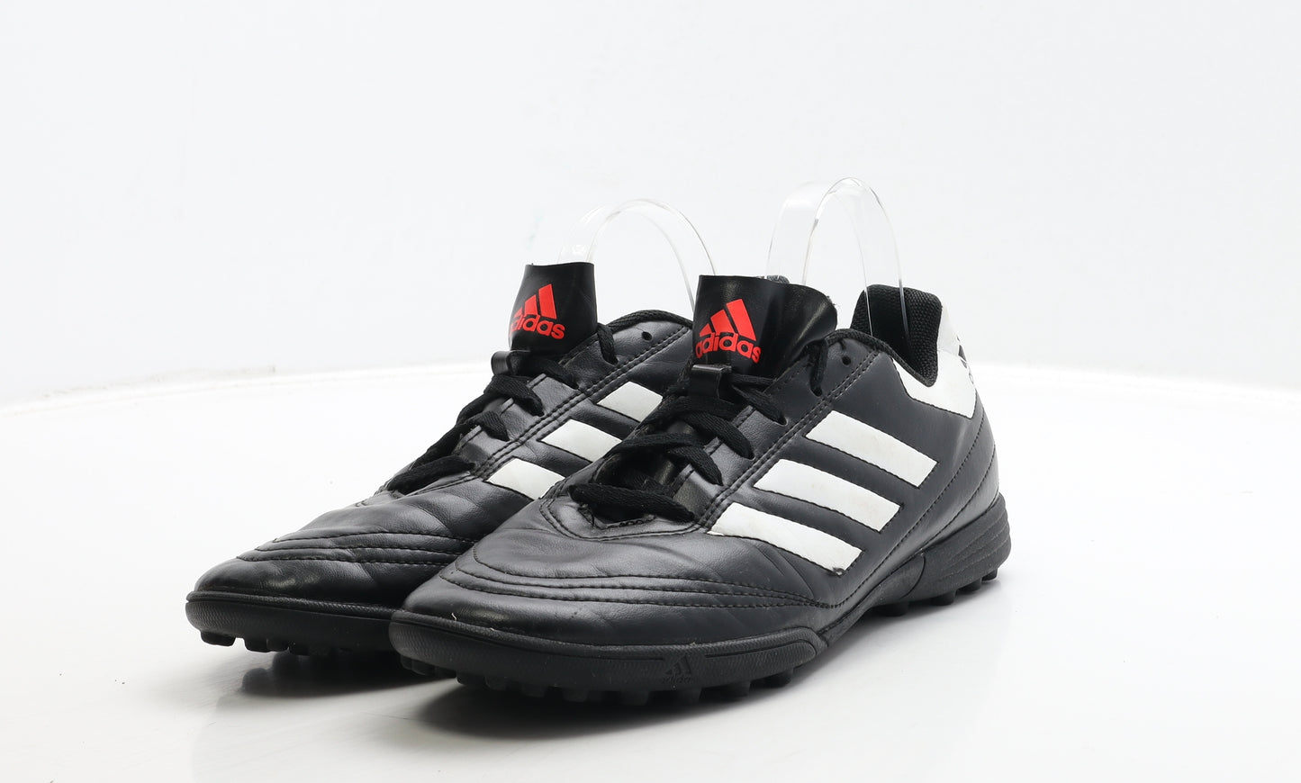 adidas Mens Black Striped Polyester Trainer UK 7.5 41.5 - Astroturf Boots