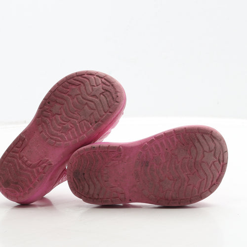 Preworn Girls Pink Rubber Strappy Sandal UK 7 24