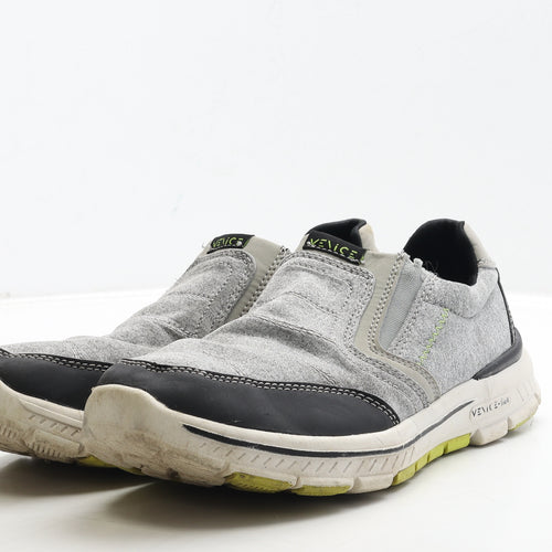 Venice Mens Grey Polyester Trainer UK 10 44