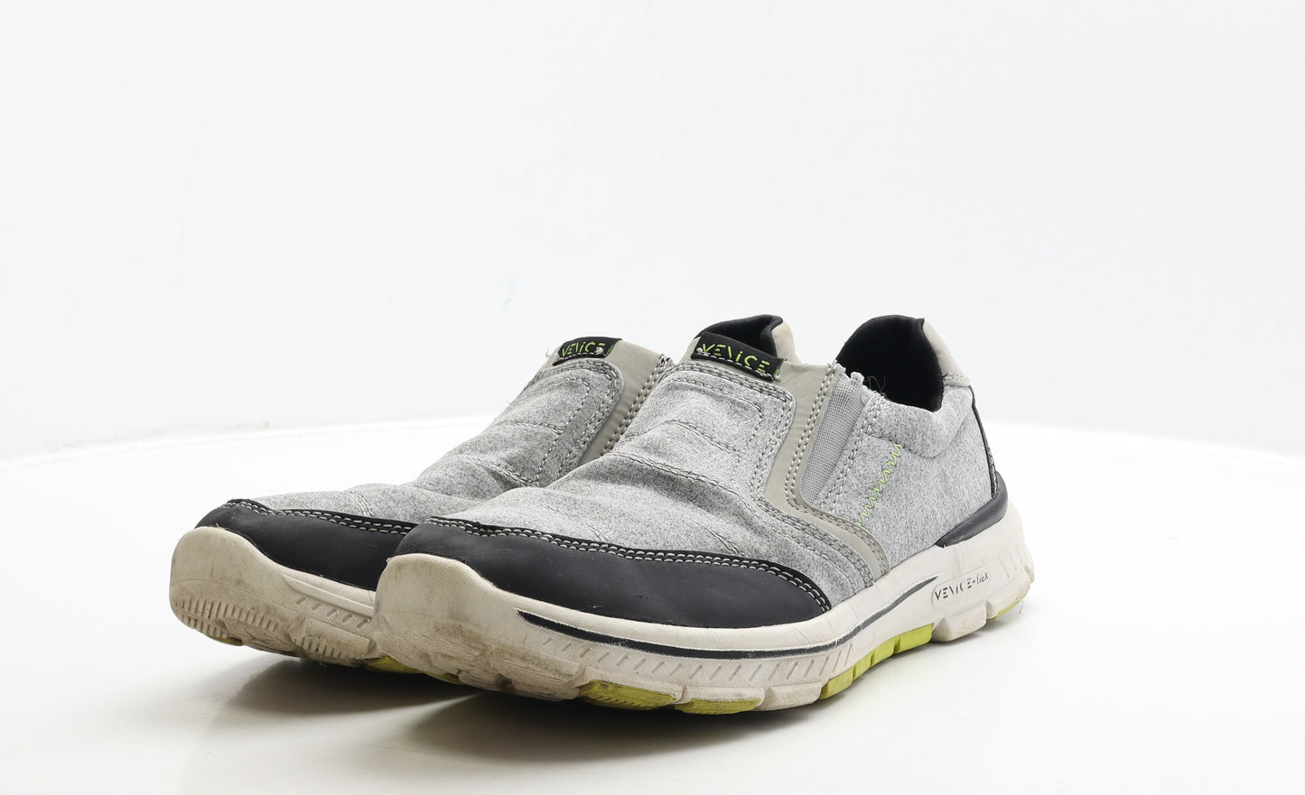 Venice Mens Grey Polyester Trainer UK 10 44