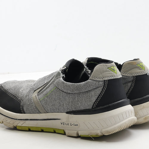 Venice Mens Grey Polyester Trainer UK 10 44