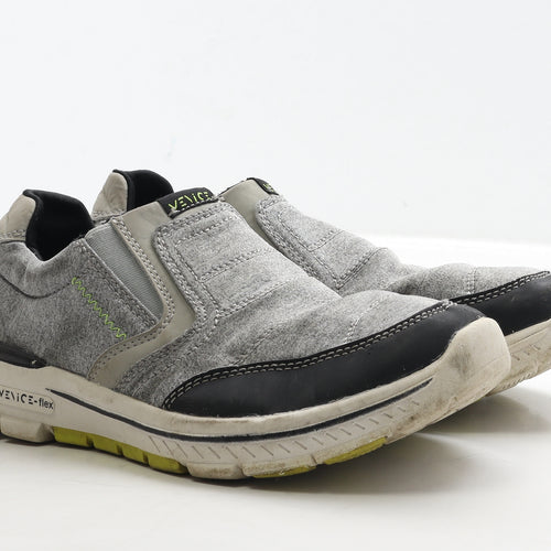 Venice Mens Grey Polyester Trainer UK 10 44