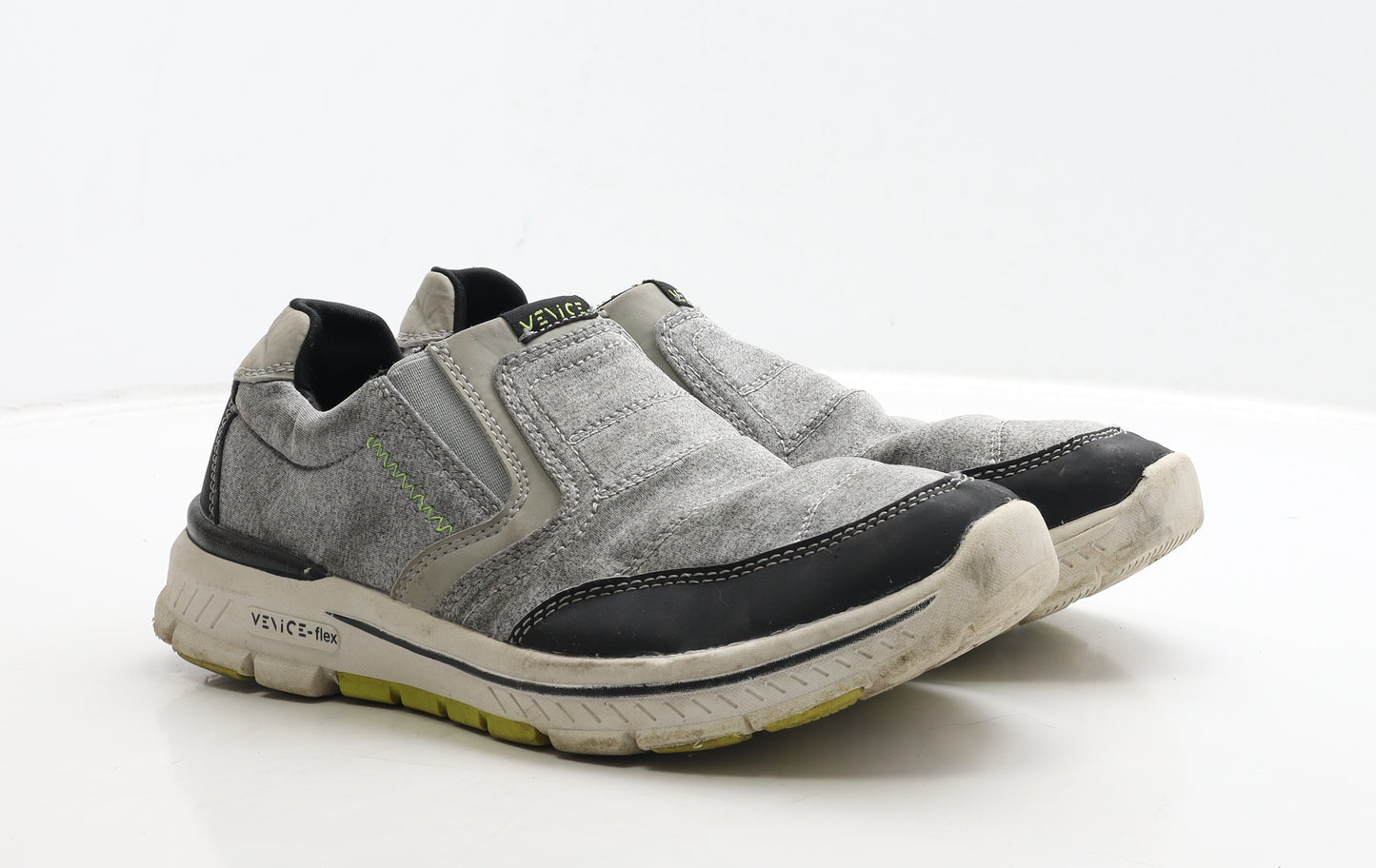 Venice Mens Grey Polyester Trainer UK 10 44