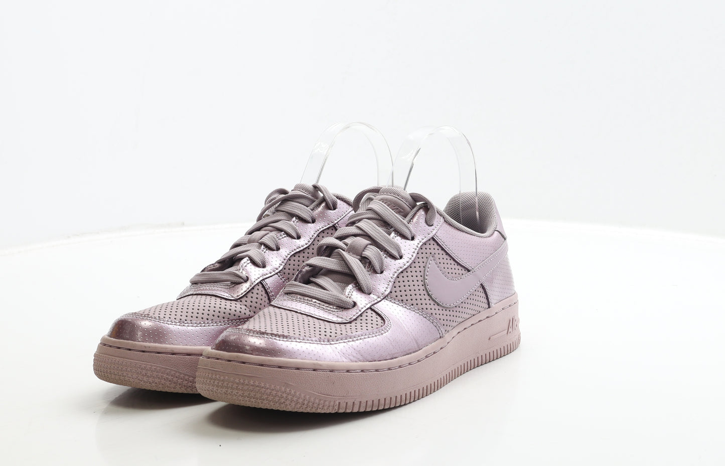 Nike Womens Purple Polyester Trainer UK 5 38 - Nike Air. Metallic