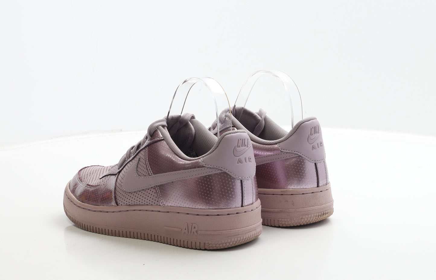 Nike Womens Purple Polyester Trainer UK 5 38 - Nike Air. Metallic