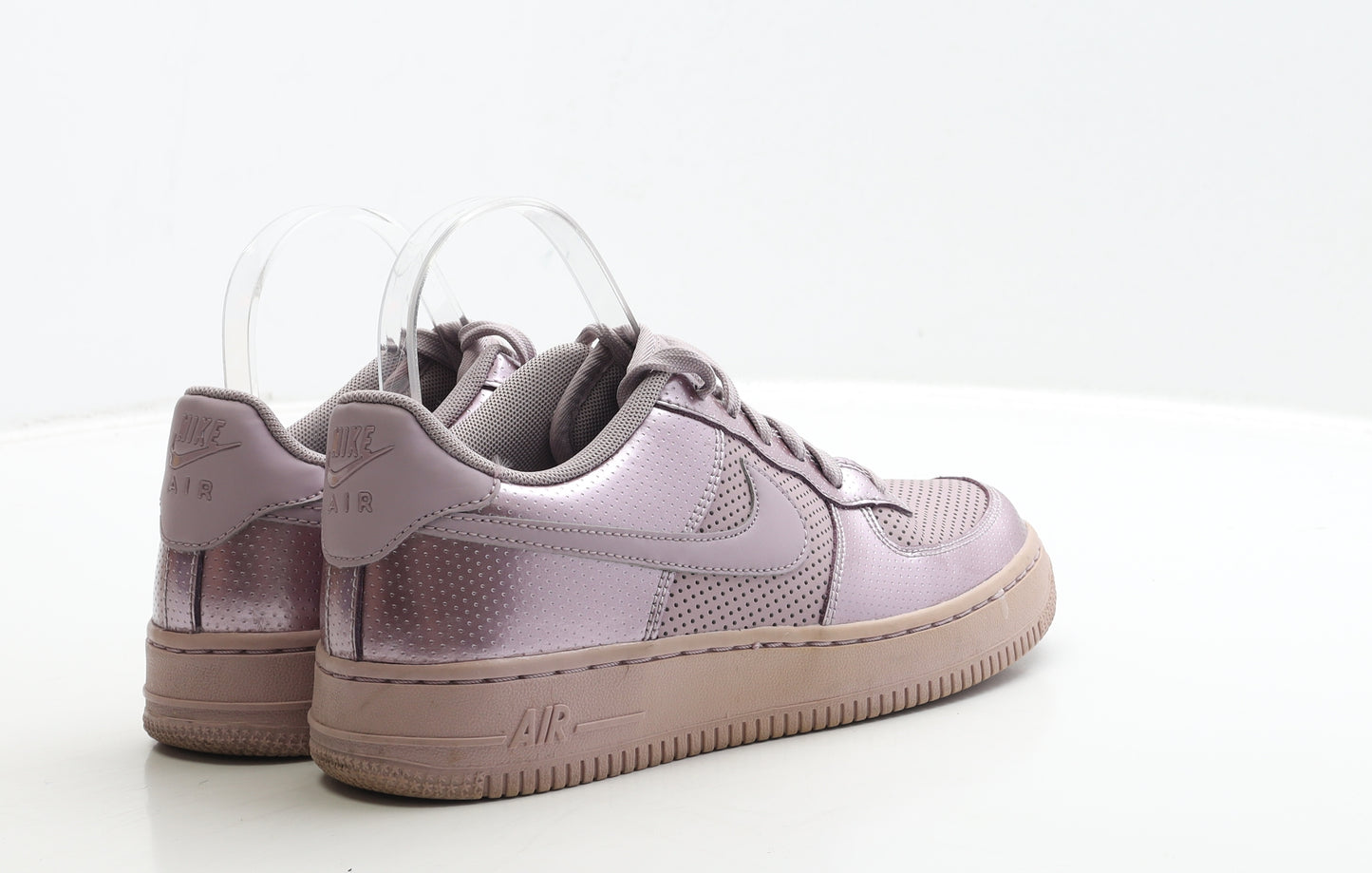 Nike Womens Purple Polyester Trainer UK 5 38 - Nike Air. Metallic