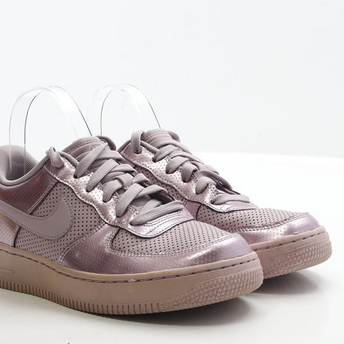Nike Womens Purple Polyester Trainer UK 5 38 - Nike Air. Metallic