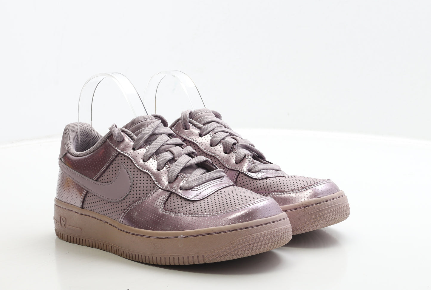 Nike Womens Purple Polyester Trainer UK 5 38 - Nike Air. Metallic