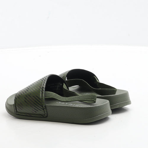 Primark Boys Green Camouflage Rubber Slider Sandal UK 7 24