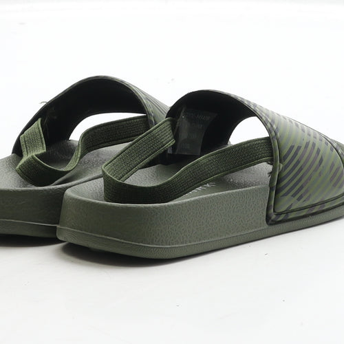 Primark Boys Green Camouflage Rubber Slider Sandal UK 7 24