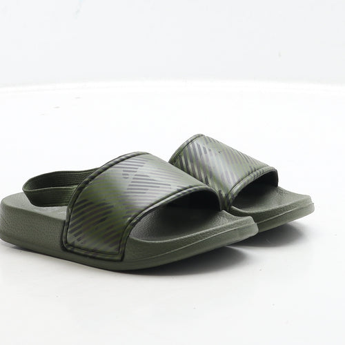 Primark Boys Green Camouflage Rubber Slider Sandal UK 7 24