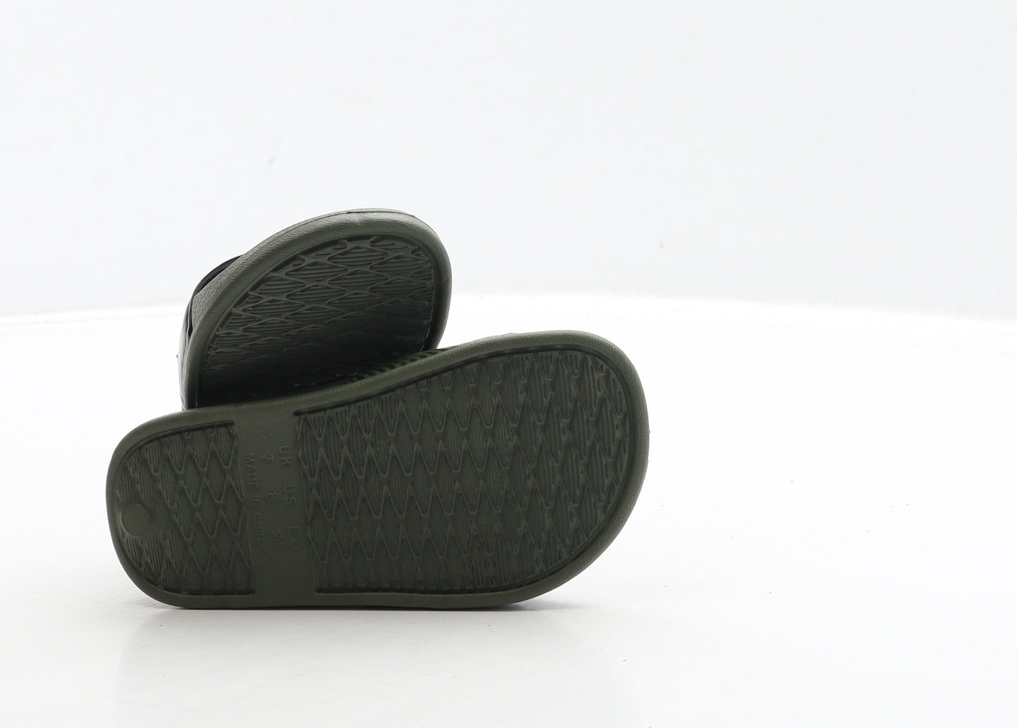 Primark Boys Green Camouflage Rubber Slider Sandal UK 7 24