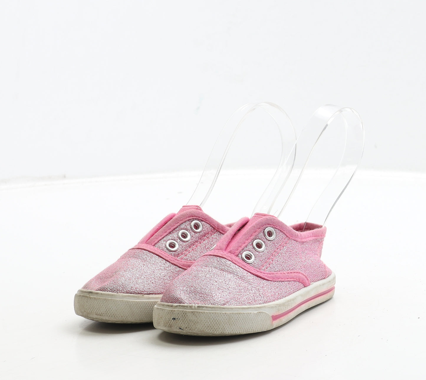 George Girls Pink Polyester Trainer UK 6 23