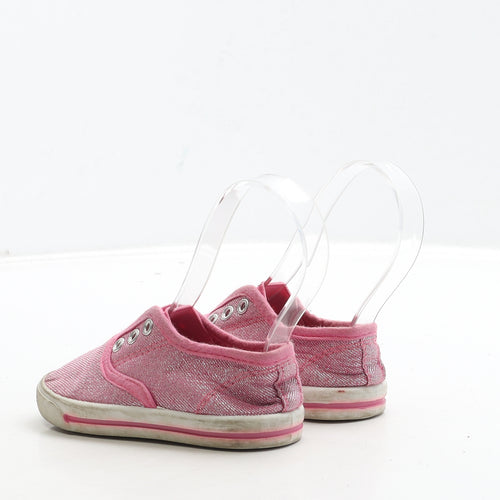 George Girls Pink Polyester Trainer UK 6 23