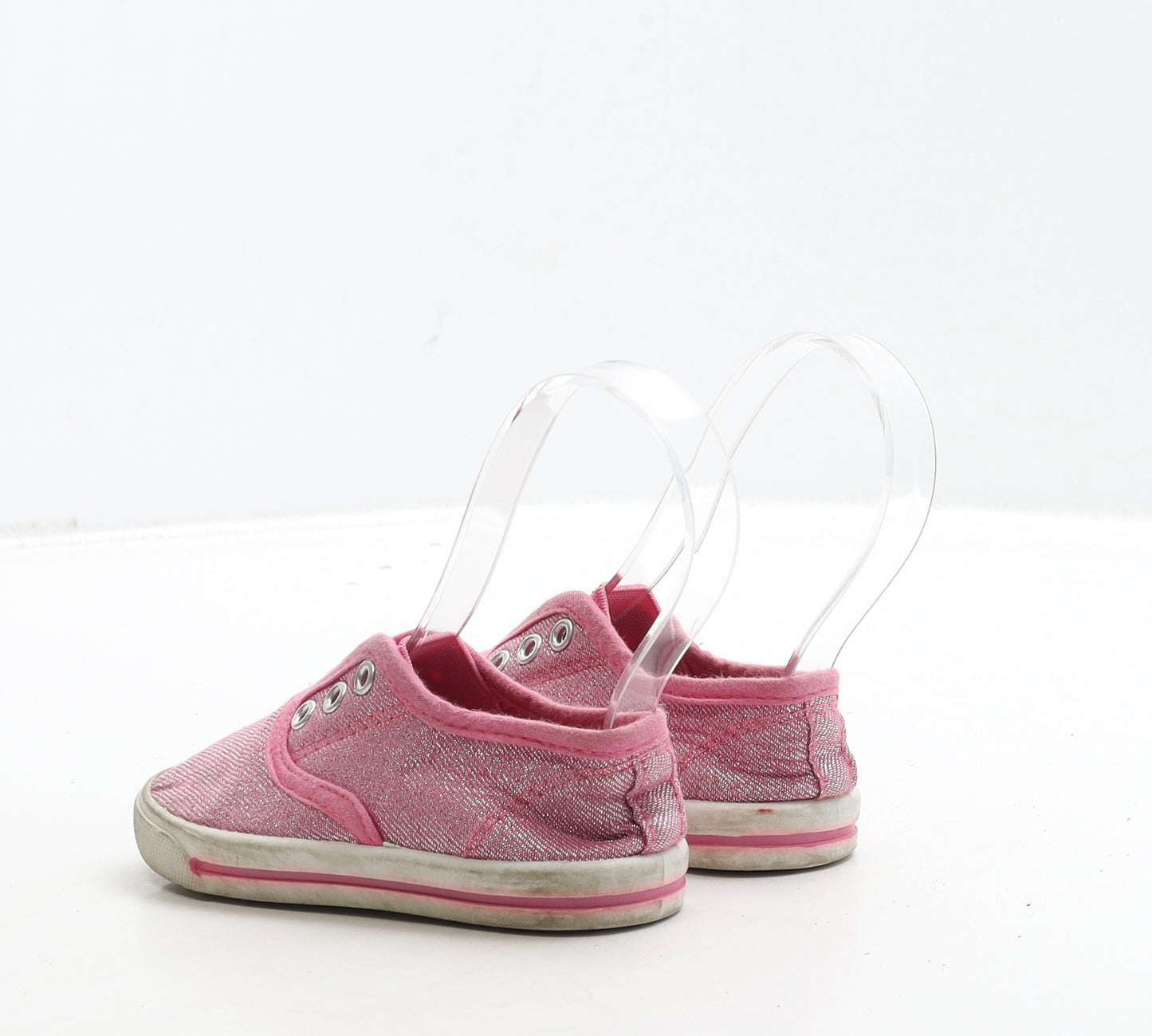 George Girls Pink Polyester Trainer UK 6 23
