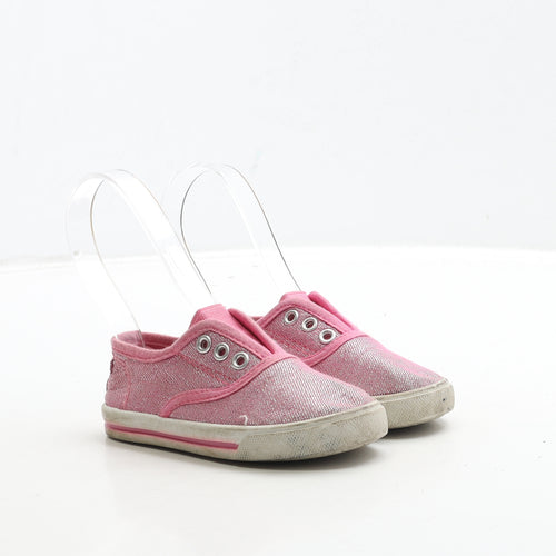 George Girls Pink Polyester Trainer UK 6 23