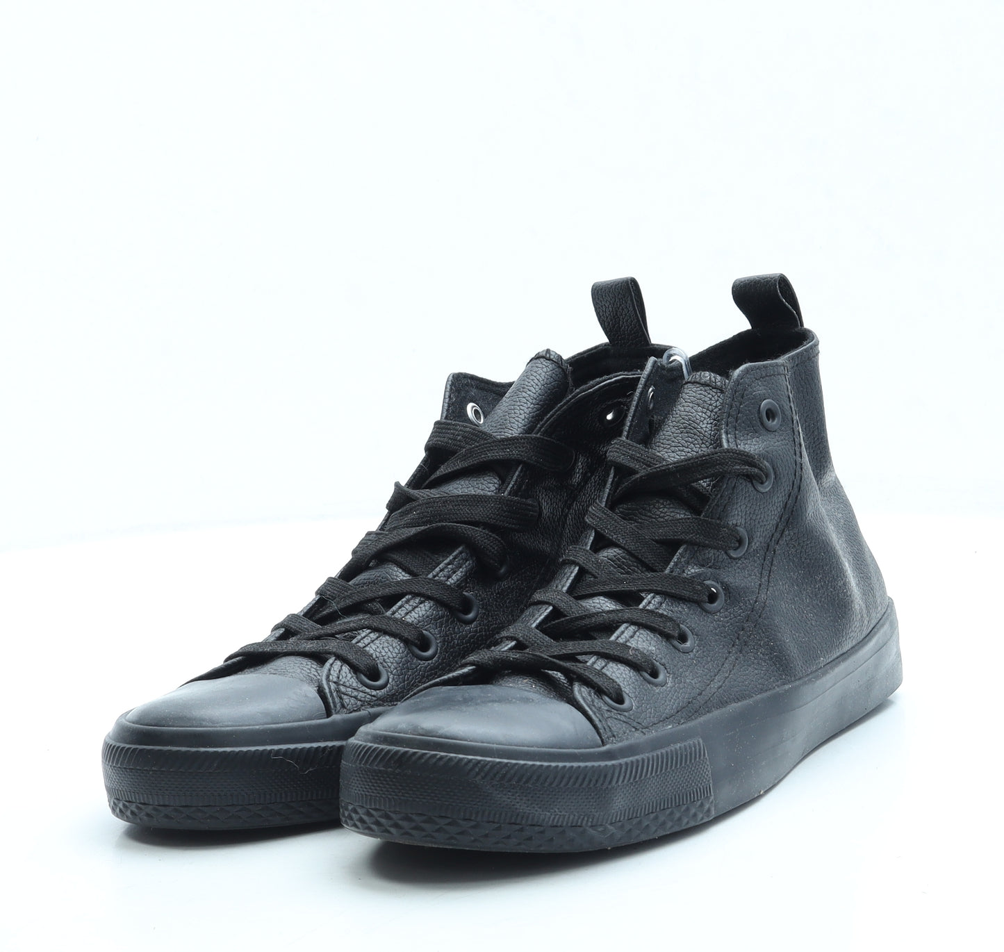 Converse Womens Black Leather Trainer UK 6 39