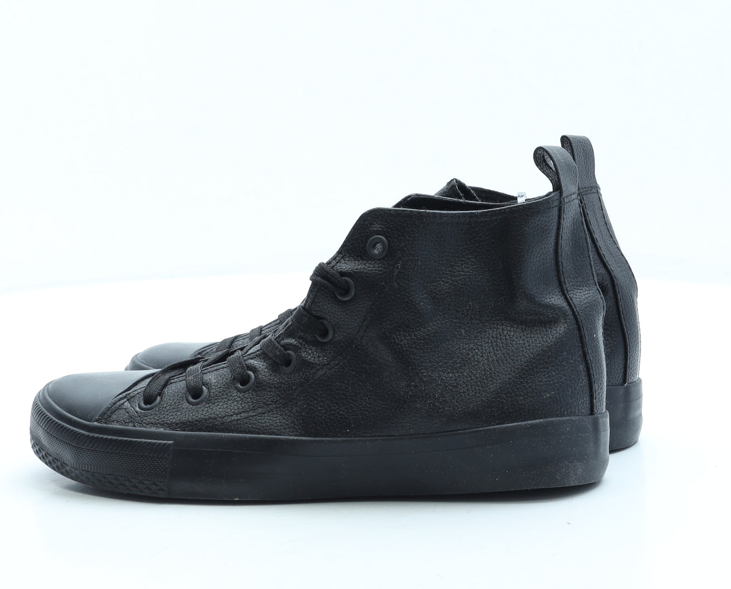 Converse Womens Black Leather Trainer UK 6 39
