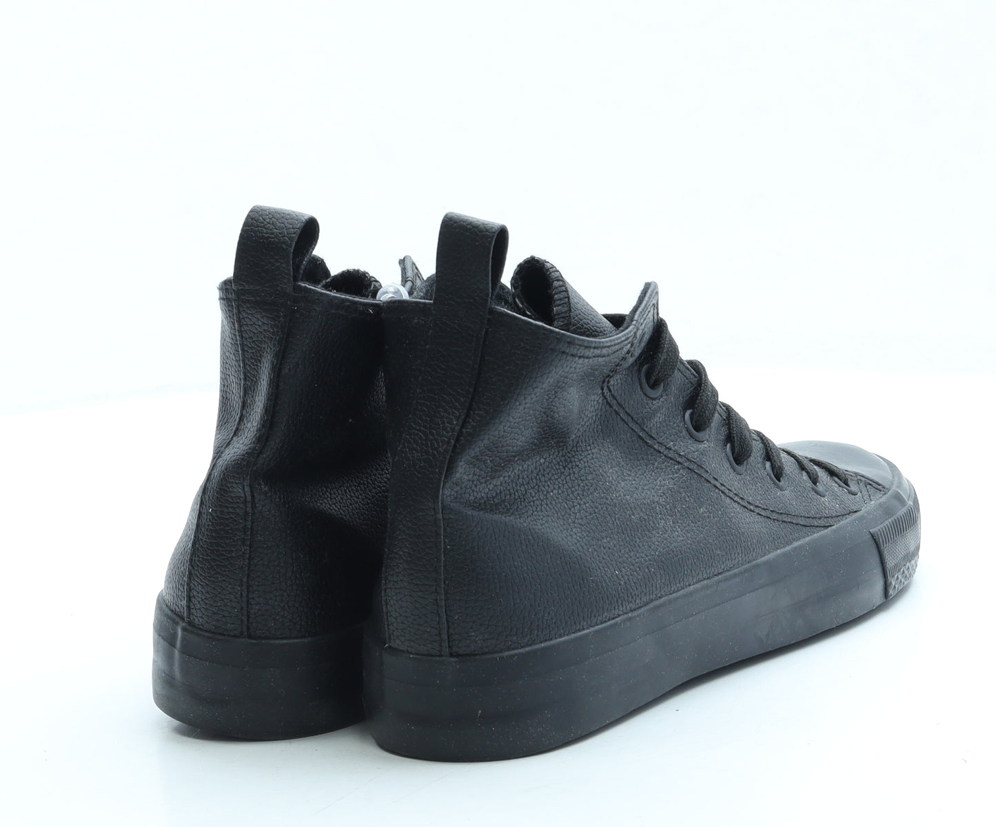 Converse Womens Black Leather Trainer UK 6 39