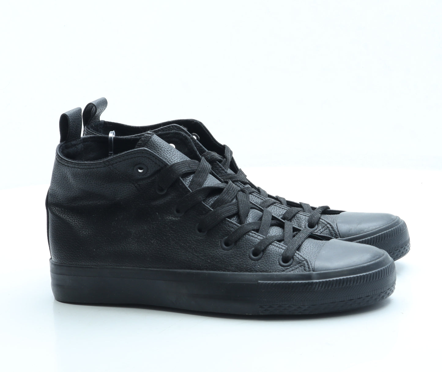 Converse Womens Black Leather Trainer UK 6 39