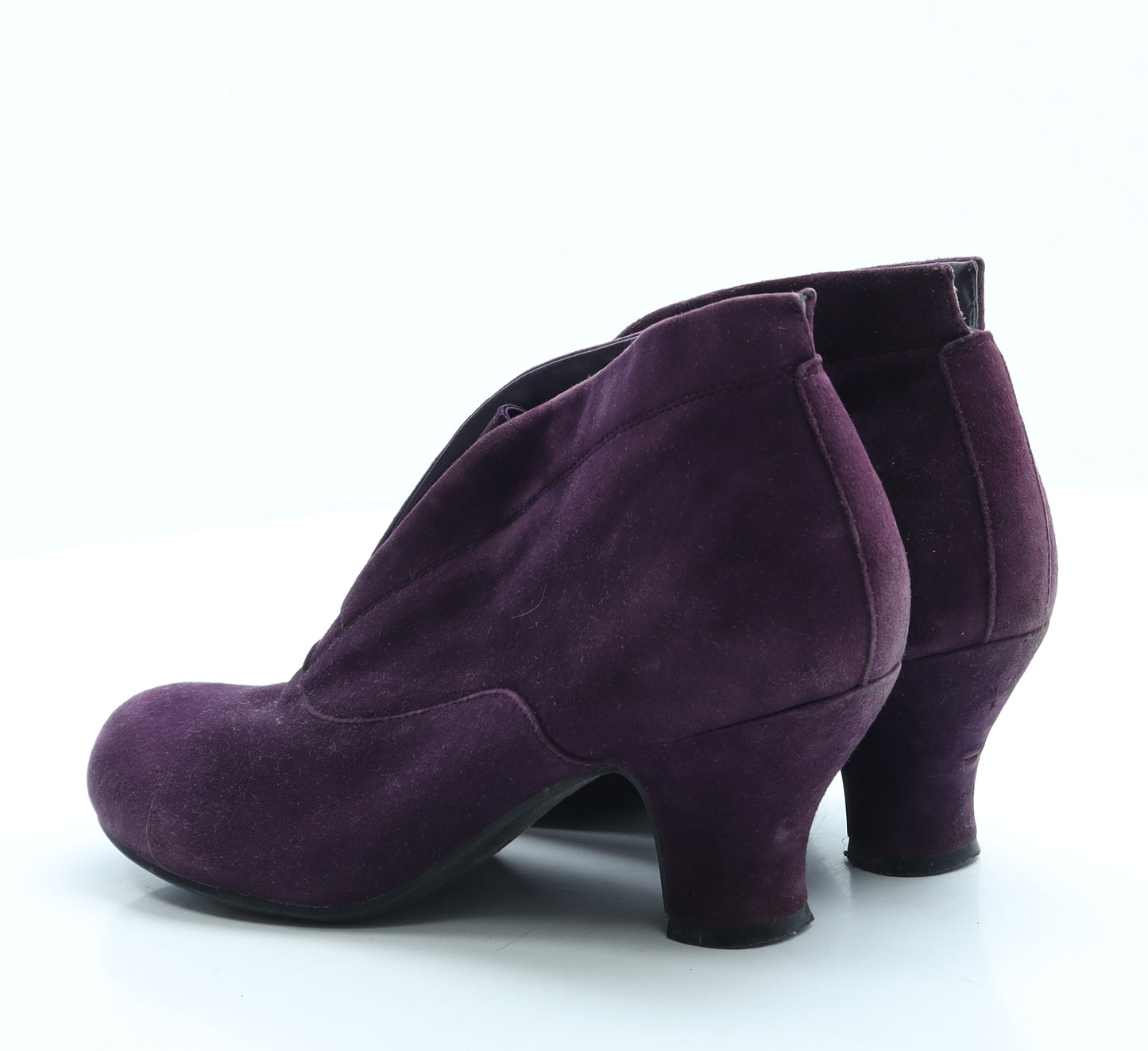Hotter Womens Purple Suede Bootie Boot UK 6