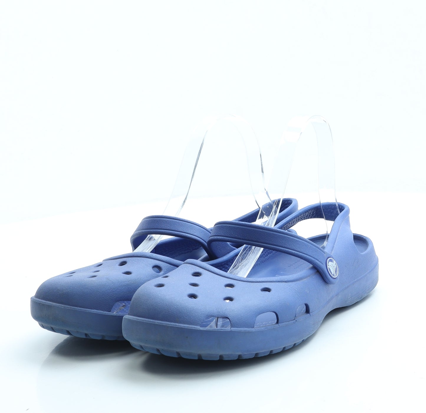 Crocs Womens Blue Rubber Slip On Sandal UK 7 US 9 - Estimated UK Size 7